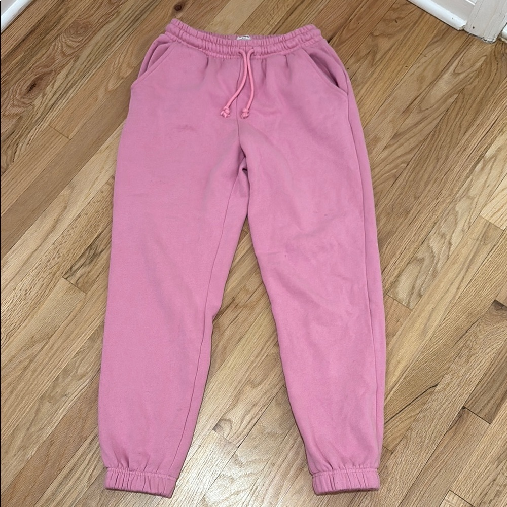 Pink cotton on sweatpants